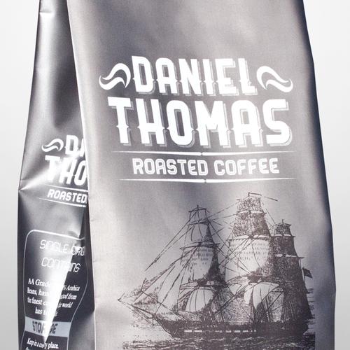 南非daniel thomas丹尼尔托马斯焙炒咖啡品牌包装设计-采用超强数字