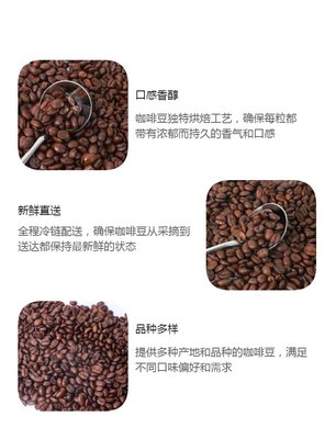 渴啡品牌贴牌加工咖啡豆 焙炒咖啡粉 1000g装 新鲜烘焙